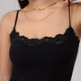 Elegant Double-Lined Lace Cami Top