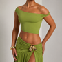 Off-Shoulder Draped Set