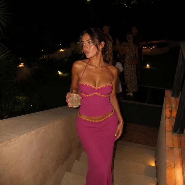 Sequin Detail Maxi Set