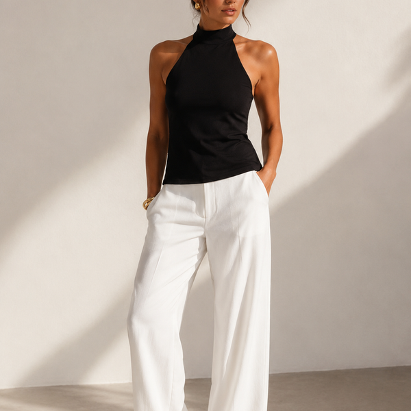 Open-Back Halter Top