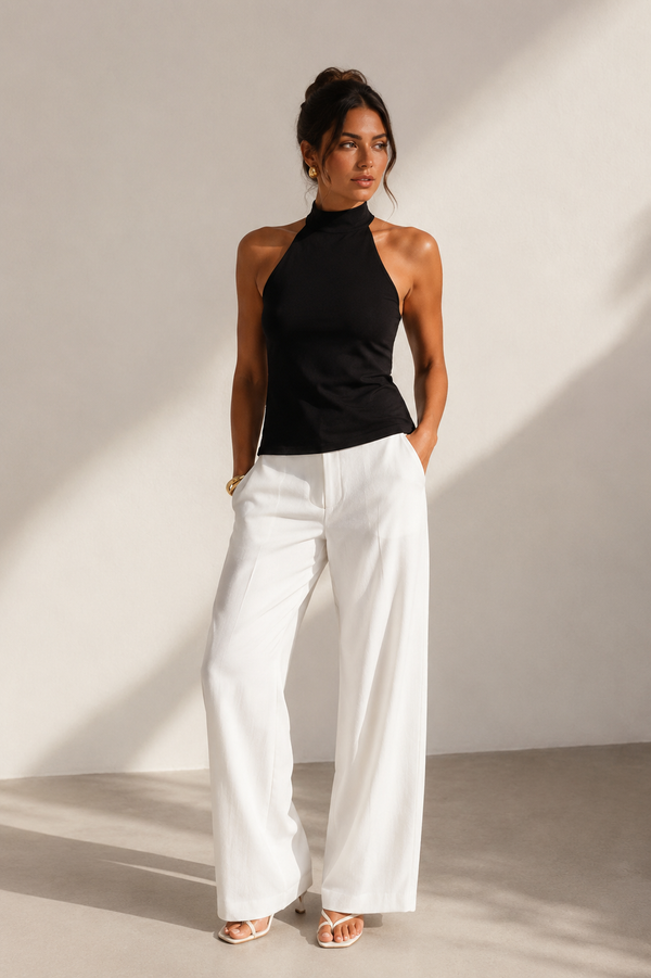 Open-Back Halter Top