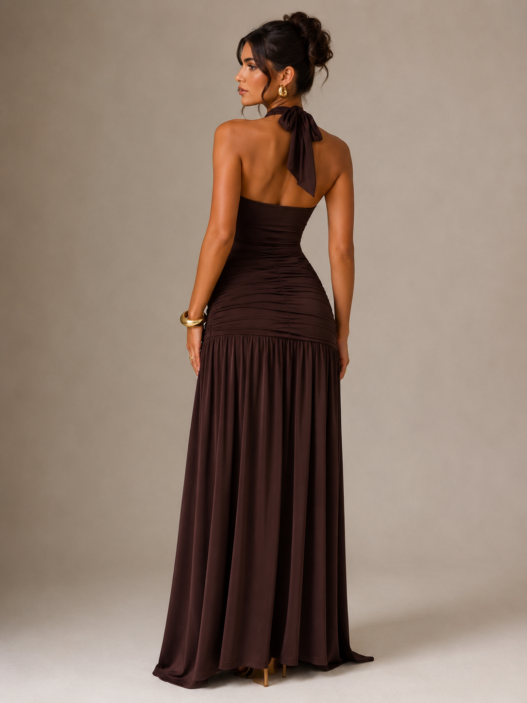 Draped Maxi Dress