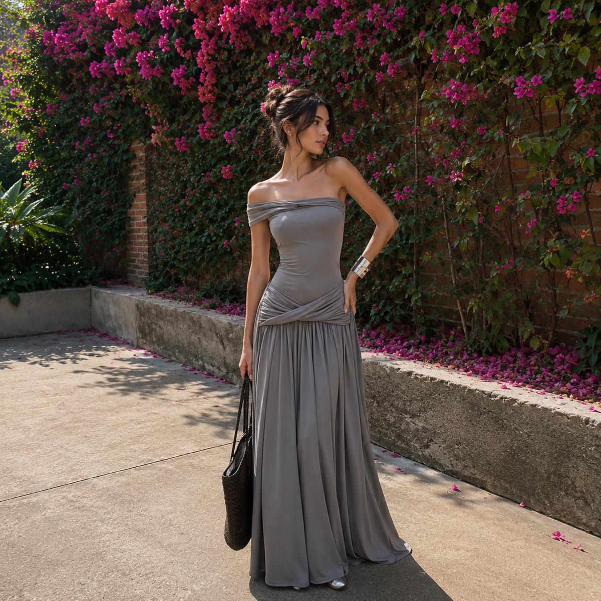 Aurielle Draped Maxi Dress
