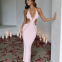 Open-Back Elegant Maxi Dress