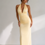 Celeste Halter Maxi Dress