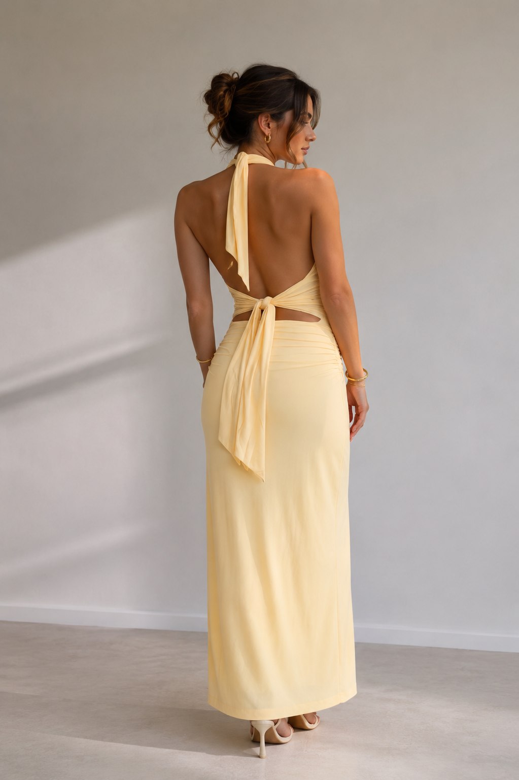 Celeste Halter Maxi Dress