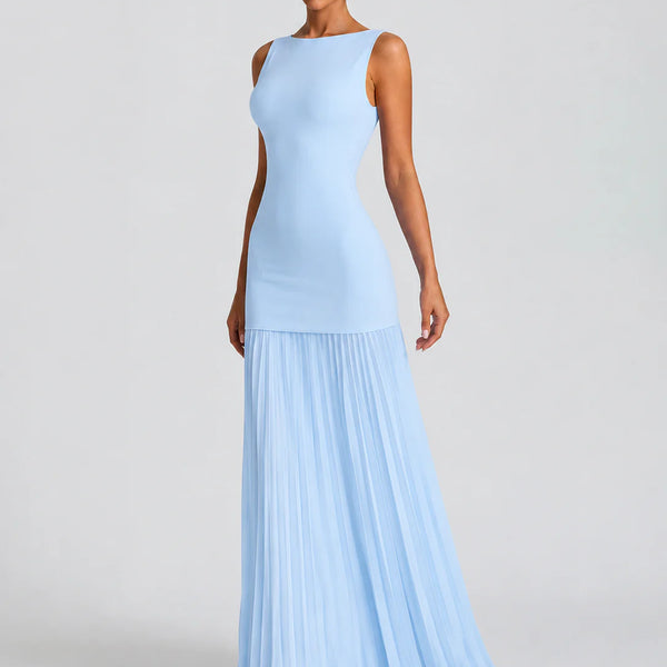 Pleated Elegance Maxi Dress