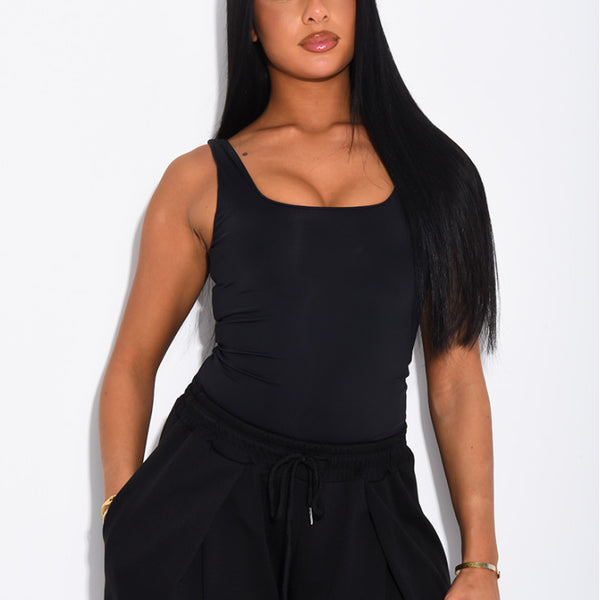 Square Neck Sculpting Bodysuit