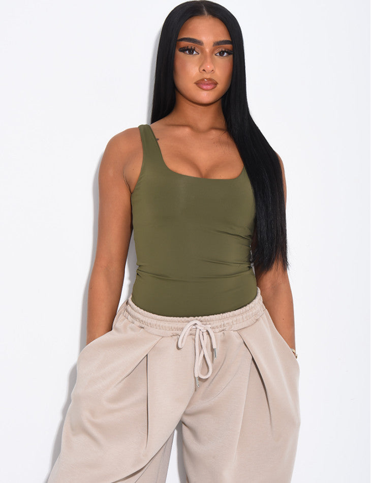 Square Neck Sculpting Bodysuit