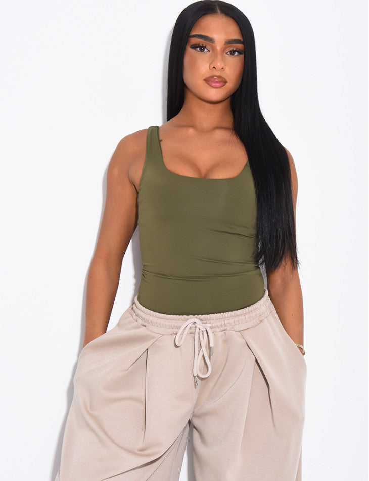 Square Neck Sculpting Bodysuit