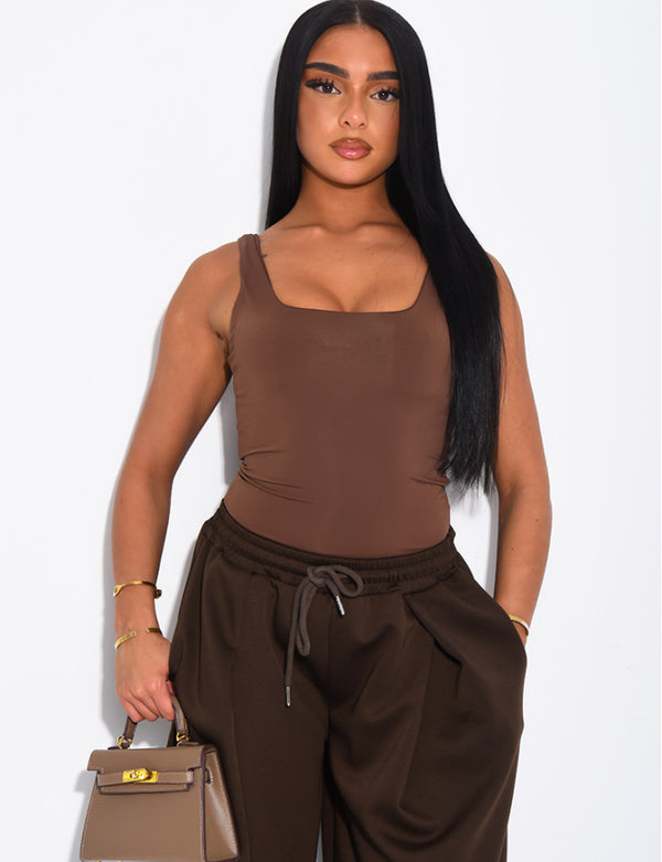 Square Neck Sculpting Bodysuit