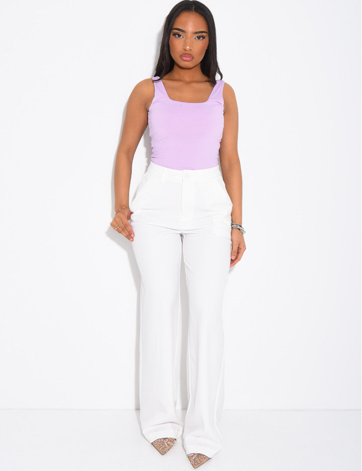 Square Neck Sculpting Bodysuit