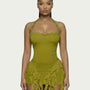 Ruffled Halter Mini Dress
