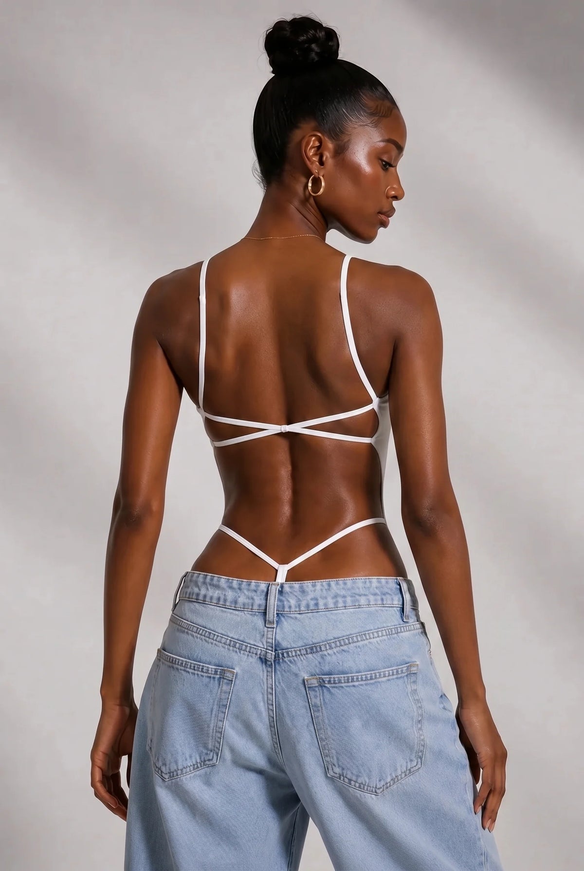Sleek Open-Back Bodysuit