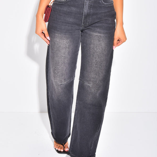 Mid-Rise Balloon Fit Jeans