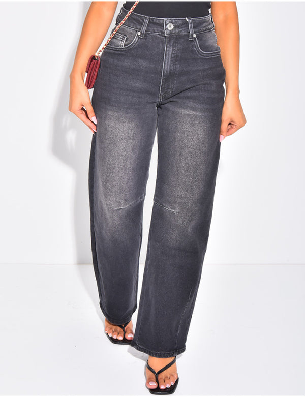 Mid-Rise Balloon Fit Jeans