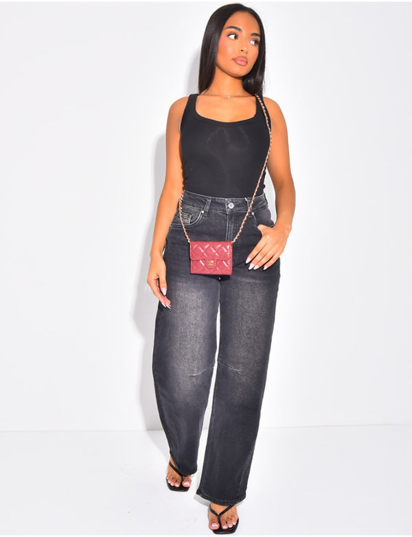 Mid-Rise Balloon Fit Jeans