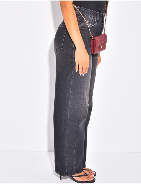 Mid-Rise Balloon Fit Jeans