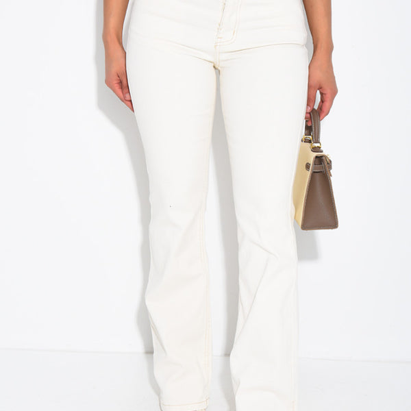 Stretch Flared Skinny Jeans