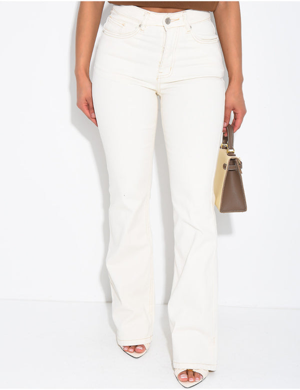 Stretch Flared Skinny Jeans