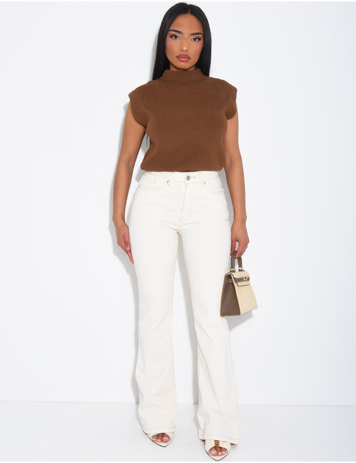 Stretch Flared Skinny Jeans