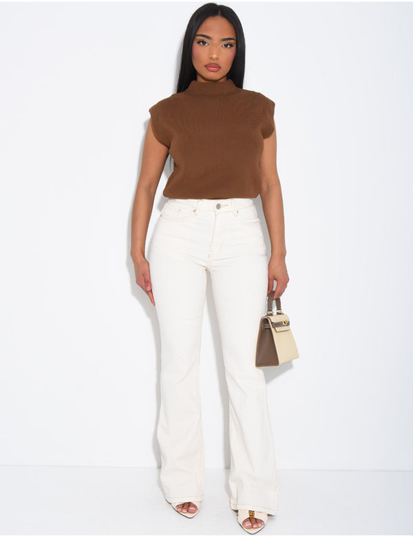 Stretch Flared Skinny Jeans