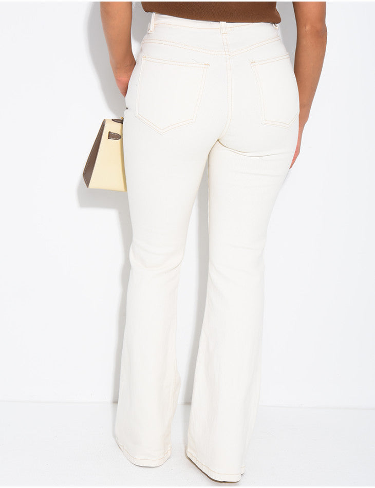 Stretch Flared Skinny Jeans