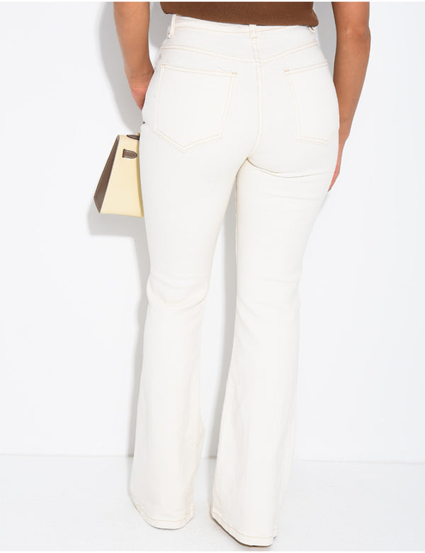 Stretch Flared Skinny Jeans