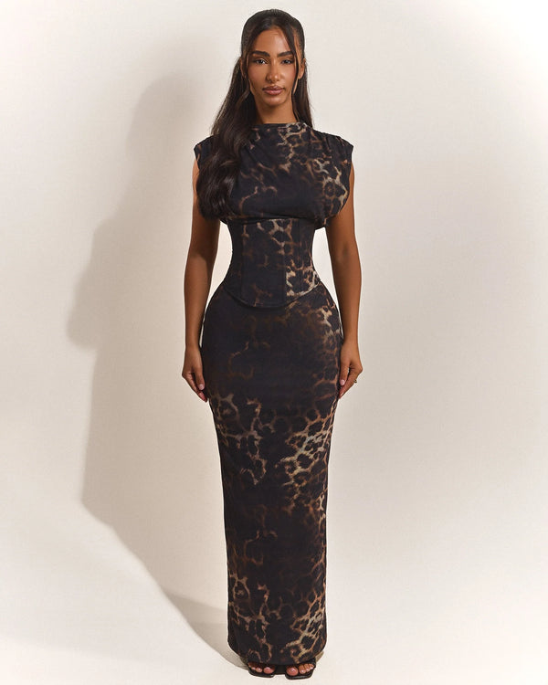 The Sandra Maxi in Leopard