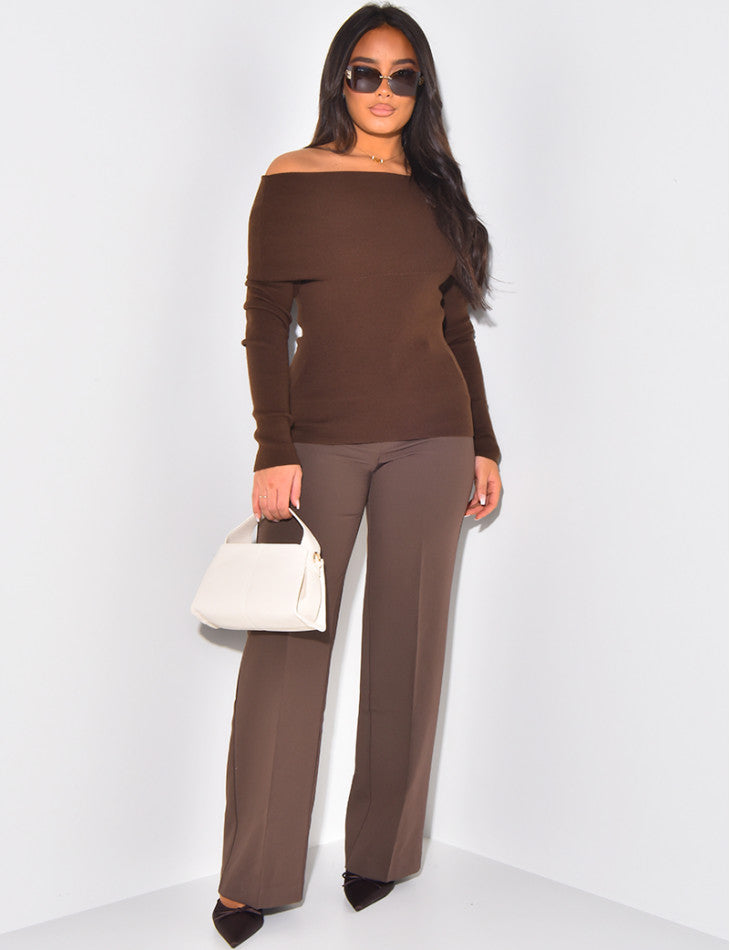 Lightweight Boat Neck Sweater
