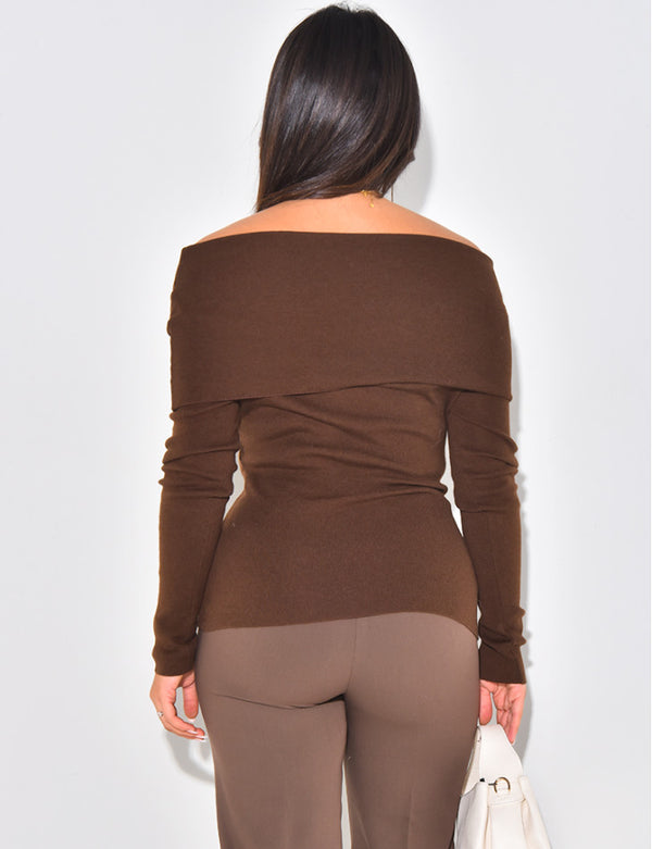 Lightweight Boat Neck Sweater