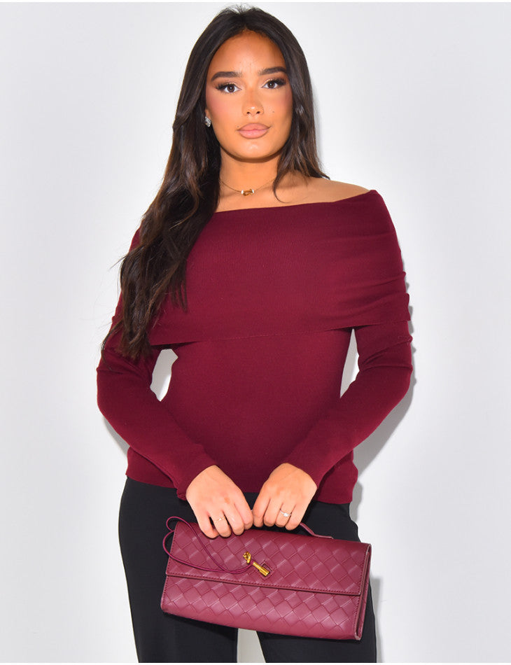 Lightweight Boat Neck Sweater