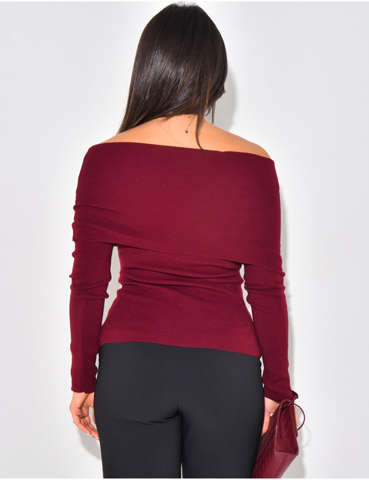 Lightweight Boat Neck Sweater