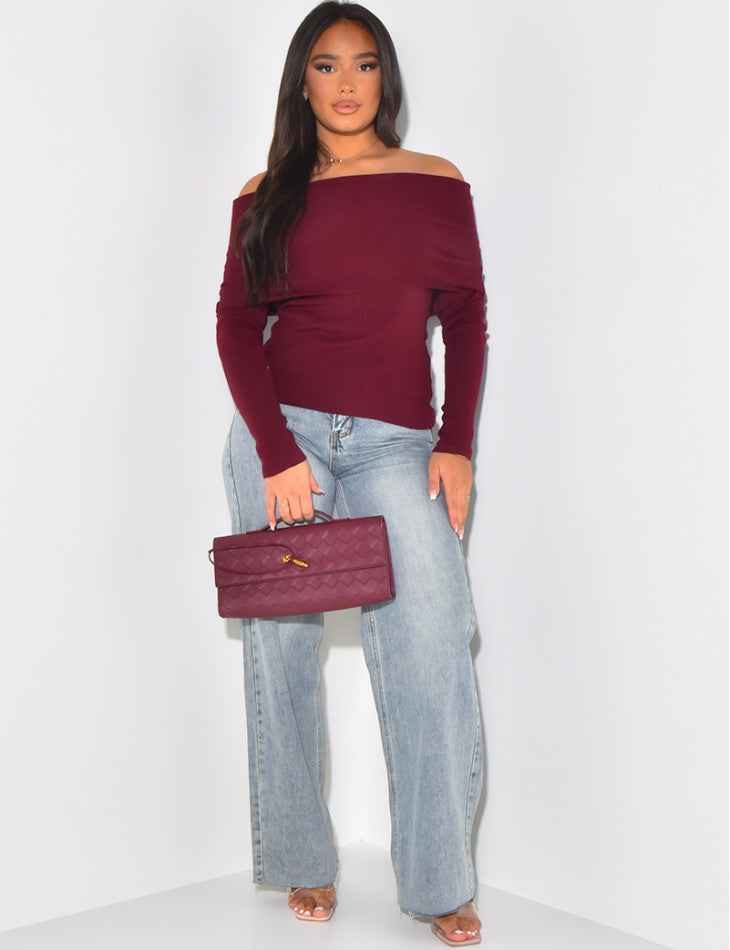 Lightweight Boat Neck Sweater