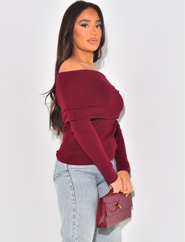 Lightweight Boat Neck Sweater