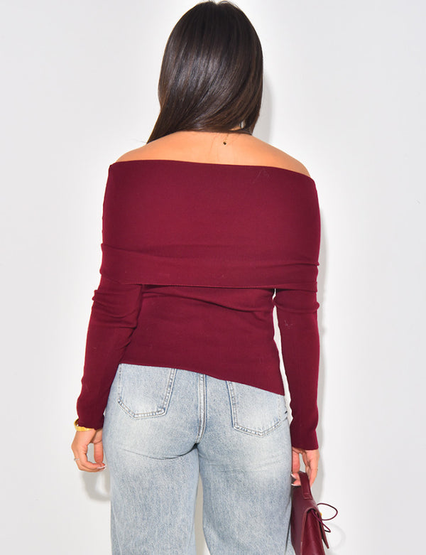 Lightweight Boat Neck Sweater