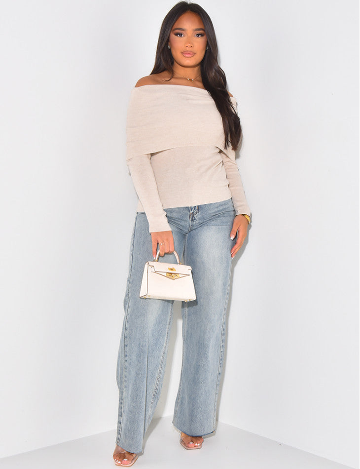 Lightweight Boat Neck Sweater