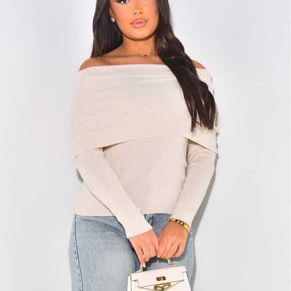 Lightweight Boat Neck Sweater