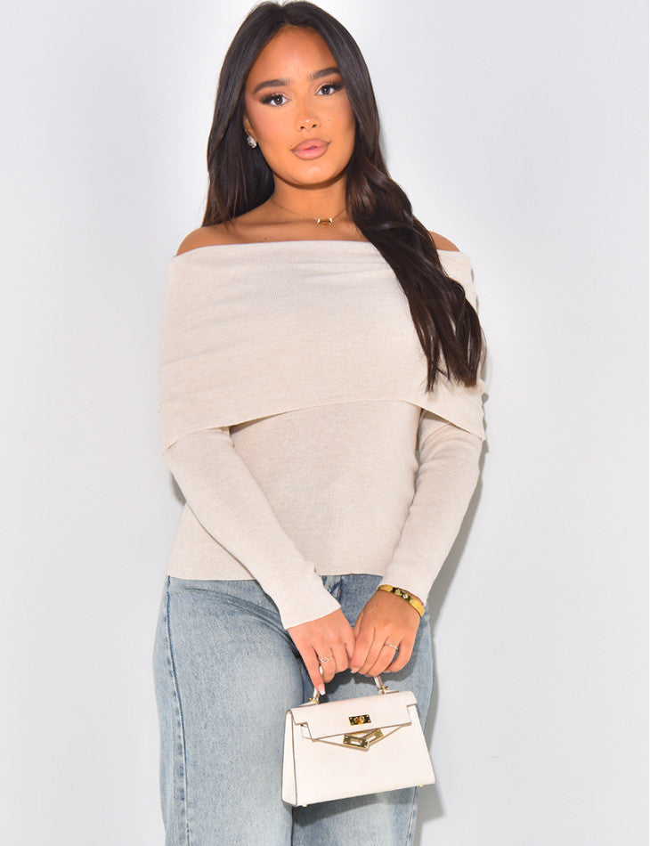 Lightweight Boat Neck Sweater