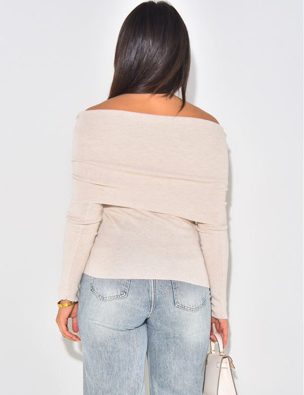 Lightweight Boat Neck Sweater